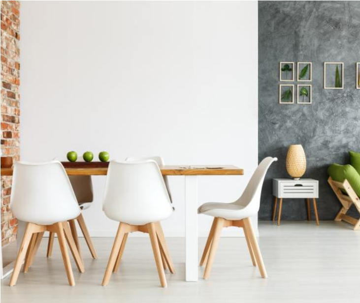 Interior wall with special effect finish